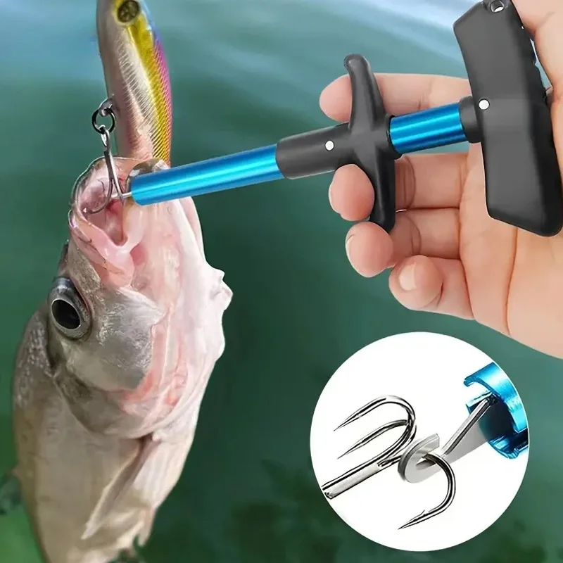 Fishing Hook Size - Portable T-Handle Big Fish Deep Throat