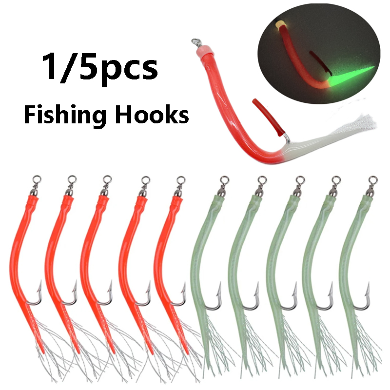 1/5Pcs CodfishFishing Eel Tube - Fishing Hook Offset incelemesi ve fiyatı