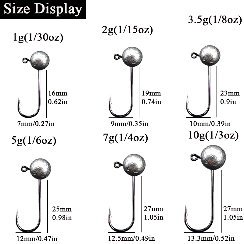 10pcs/lot Jig Head Fishing Hoo - Fishing Hook Barbless incelemesi ve fiyatı