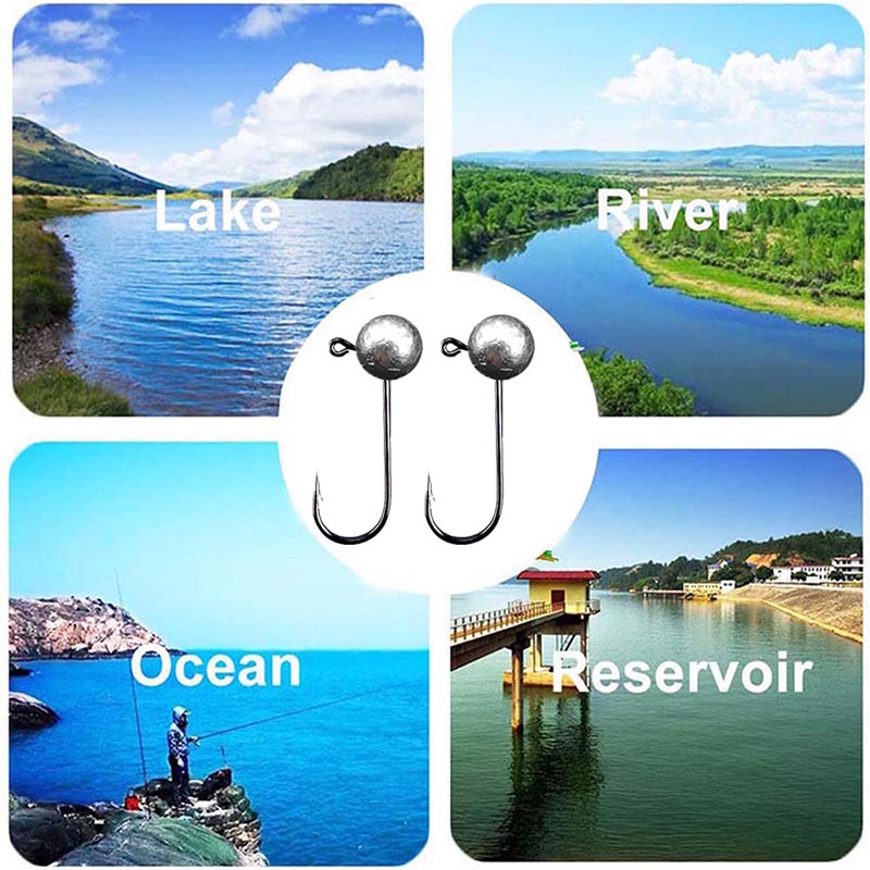 10pcs/lot Jig Head Fishing Hoo - Fishing Hook Barbless incelemesi ve fiyatı