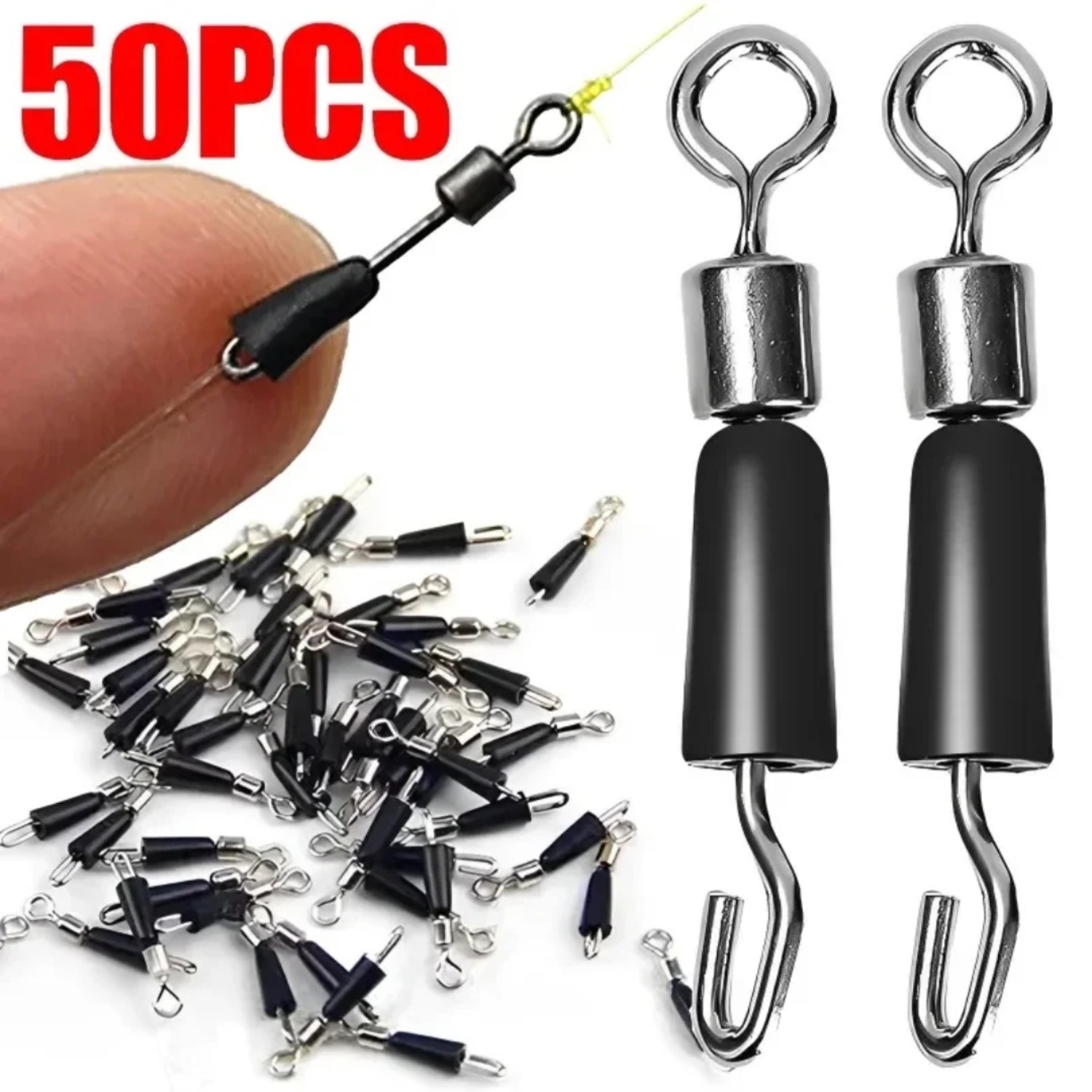 50pcs Carp Fishing Quick Chang - Fishing Hook Jig incelemesi ve fiyatı