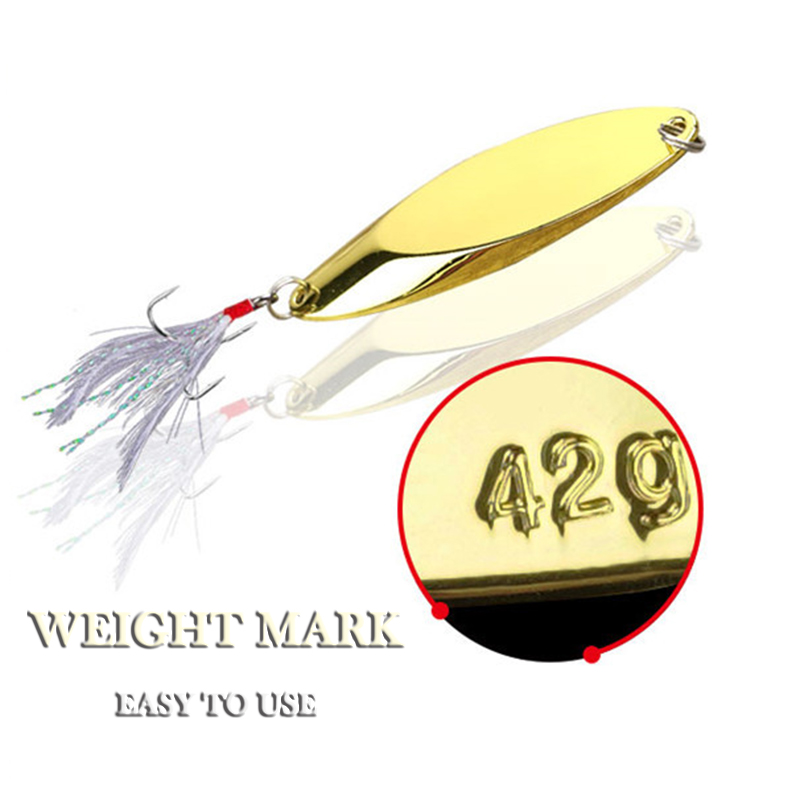 1pc 2.5g-35g Metal Spoon Lure  - Fishing Hook Treble incelemesi ve fiyatı