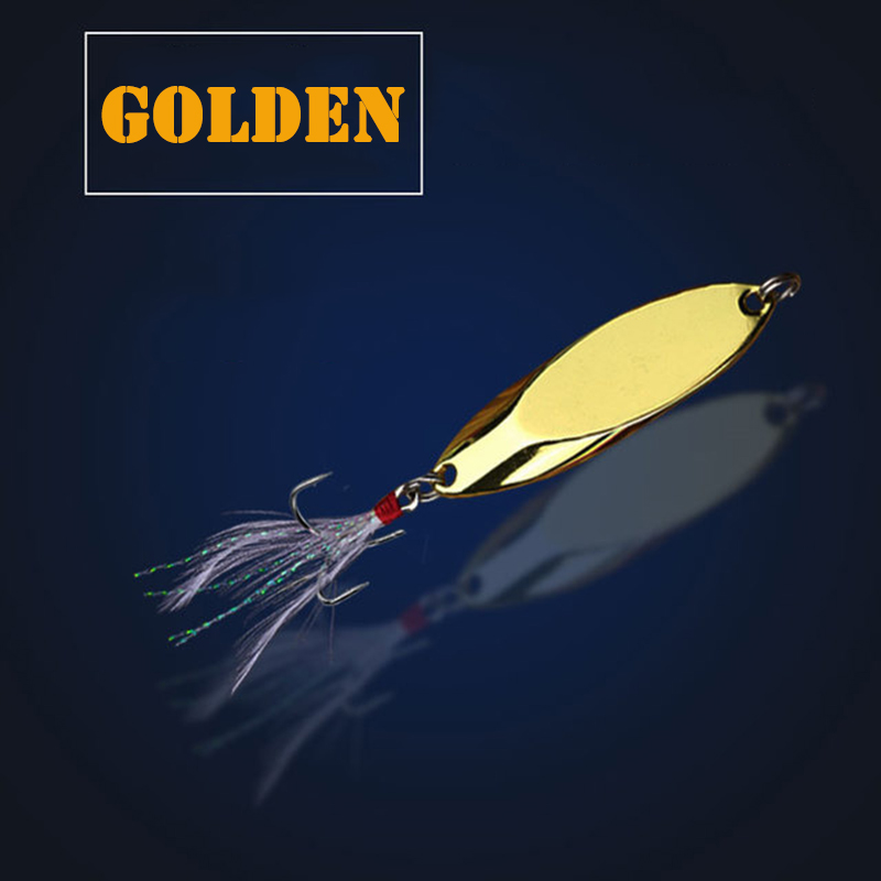 1pc 2.5g-35g Metal Spoon Lure  - Fishing Hook Treble incelemesi ve fiyatı