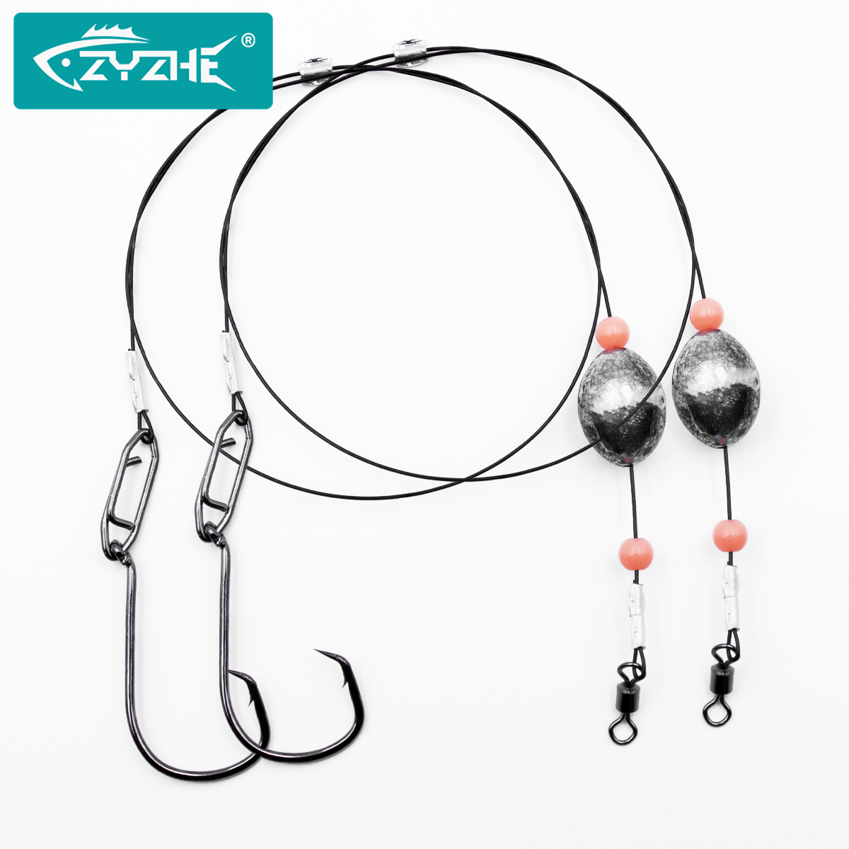 ZYZHE 2pcs Fishing Carolina Ri - Fishing Hook Circle incelemesi ve fiyatı