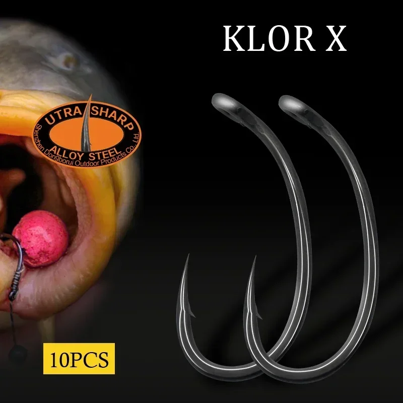 10pcs Carp Fishing Hook Curved - Fishing Hook Barbless incelemesi ve fiyatı