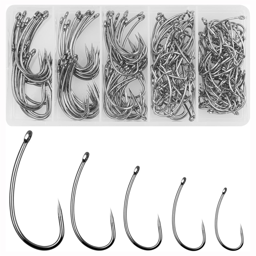 180PCS Barbless Fishing Hooks  - Fishing Hook Barbless incelemesi ve fiyatı