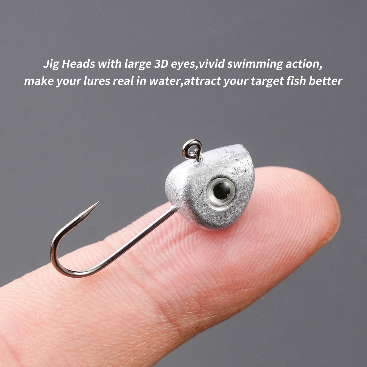 10pcs Mini Jig Head Hook 3D Ey - Fishing Hook Offset incelemesi ve fiyatı