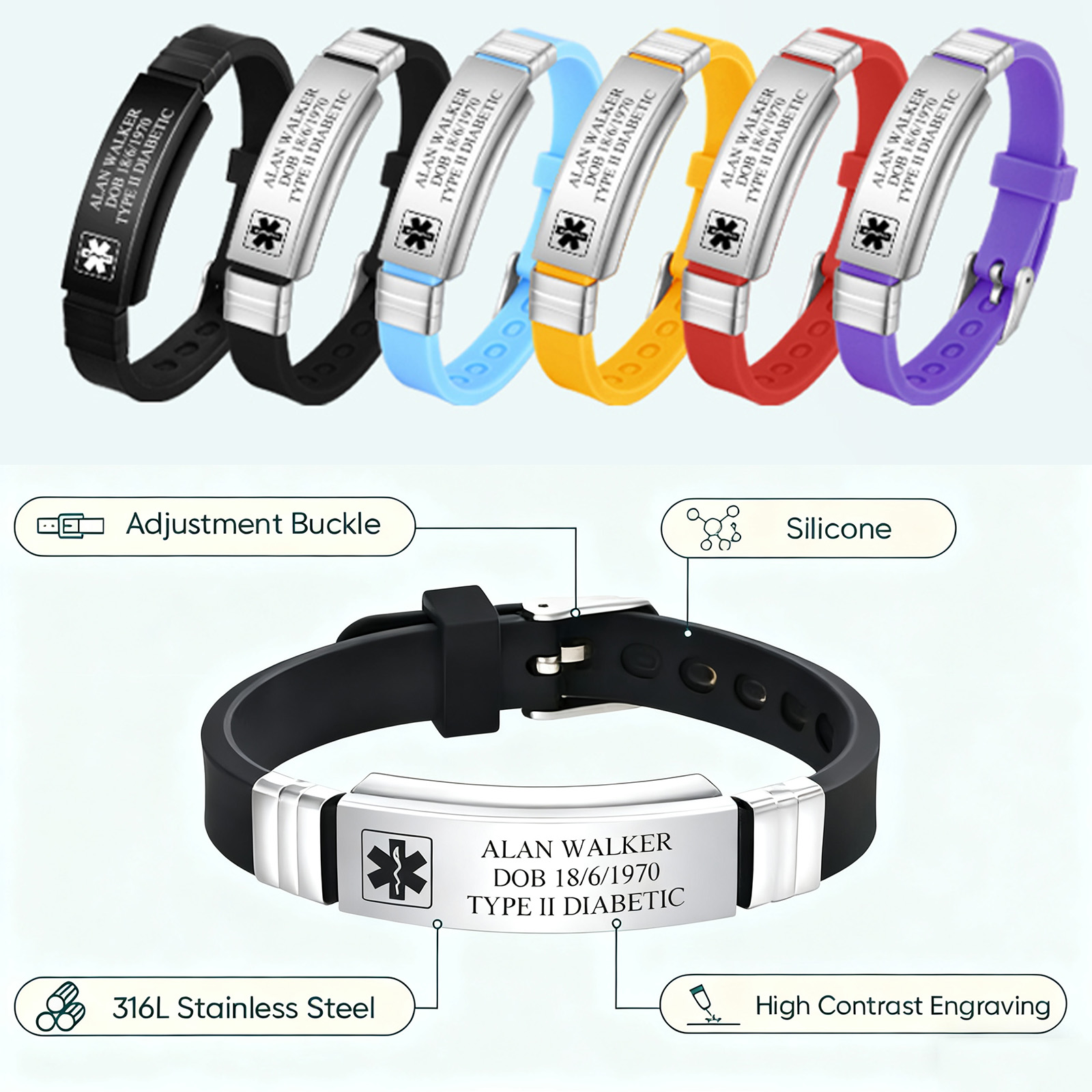 Custom Soft Silicone Bracelets - Fishing Hook incelemesi ve fiyatı
