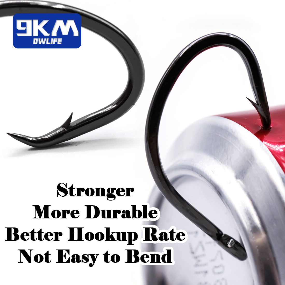 9KM Circle Hooks 25~50Pcs Salt - Fishing Hook Circle incelemesi ve fiyatı