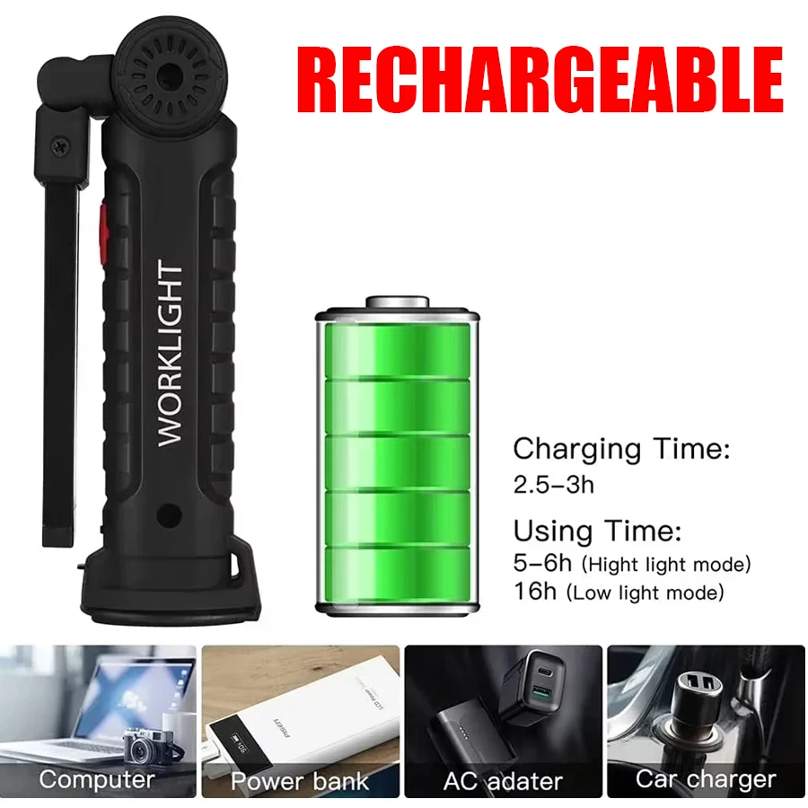 Rechargeable Magnetic Work Lig - Fishing Hook incelemesi ve fiyatı