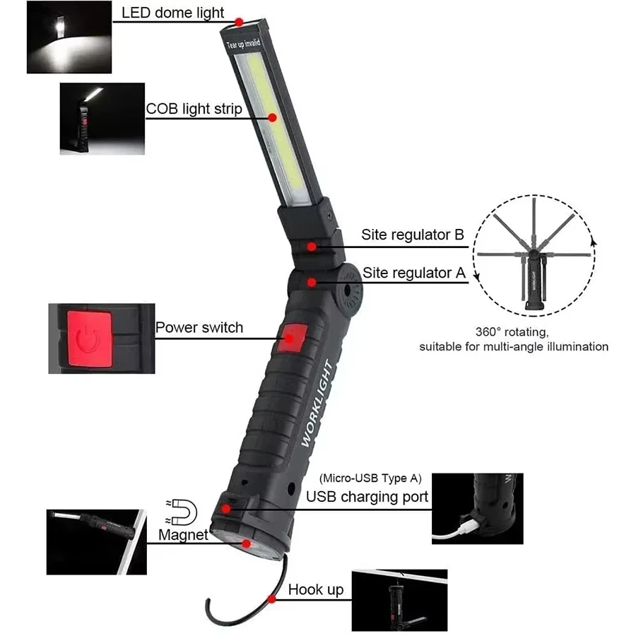 Rechargeable Magnetic Work Lig - Fishing Hook incelemesi ve fiyatı