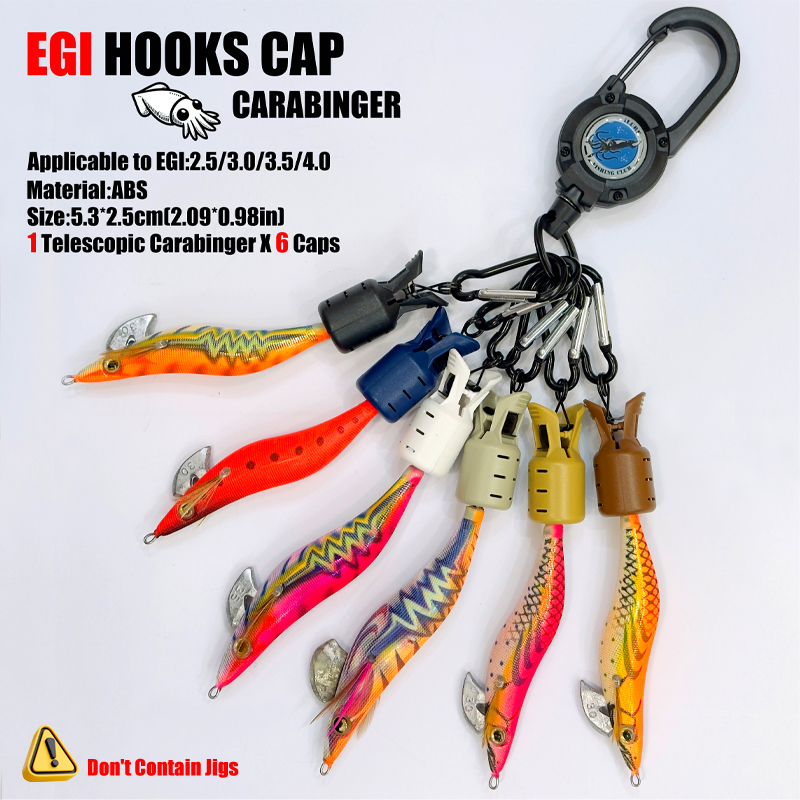 Squid Jig Hook Caps and Carabi - Fishing Hook Jig incelemesi ve fiyatı