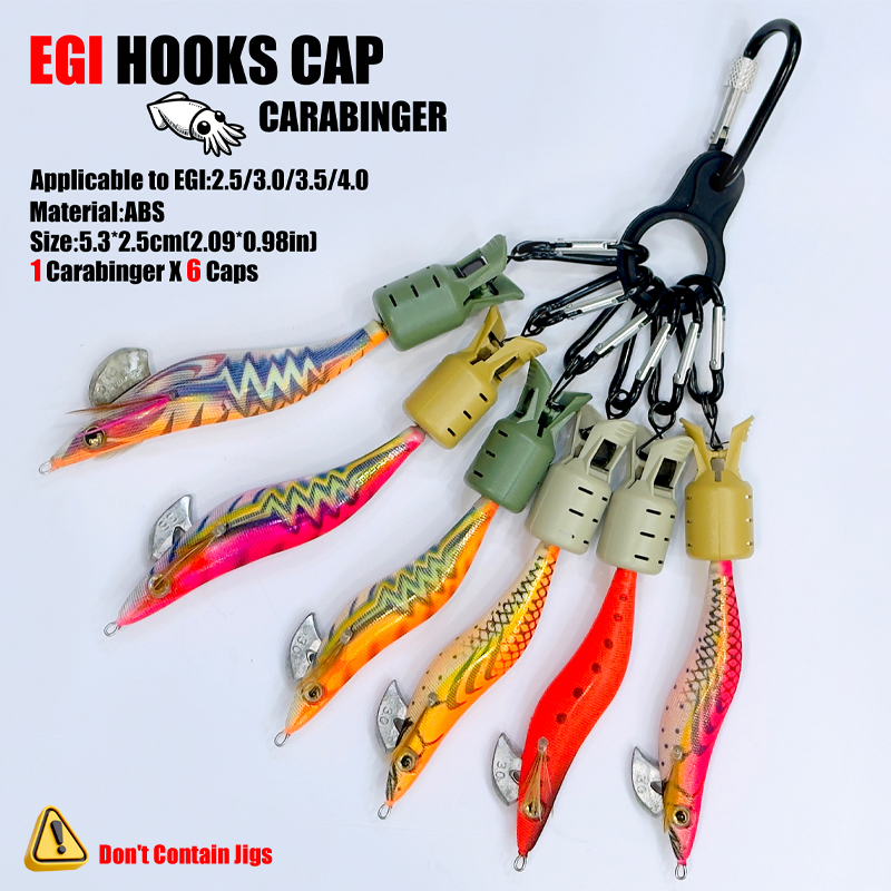 Squid Jig Hook Caps and Carabi - Fishing Hook Jig incelemesi ve fiyatı