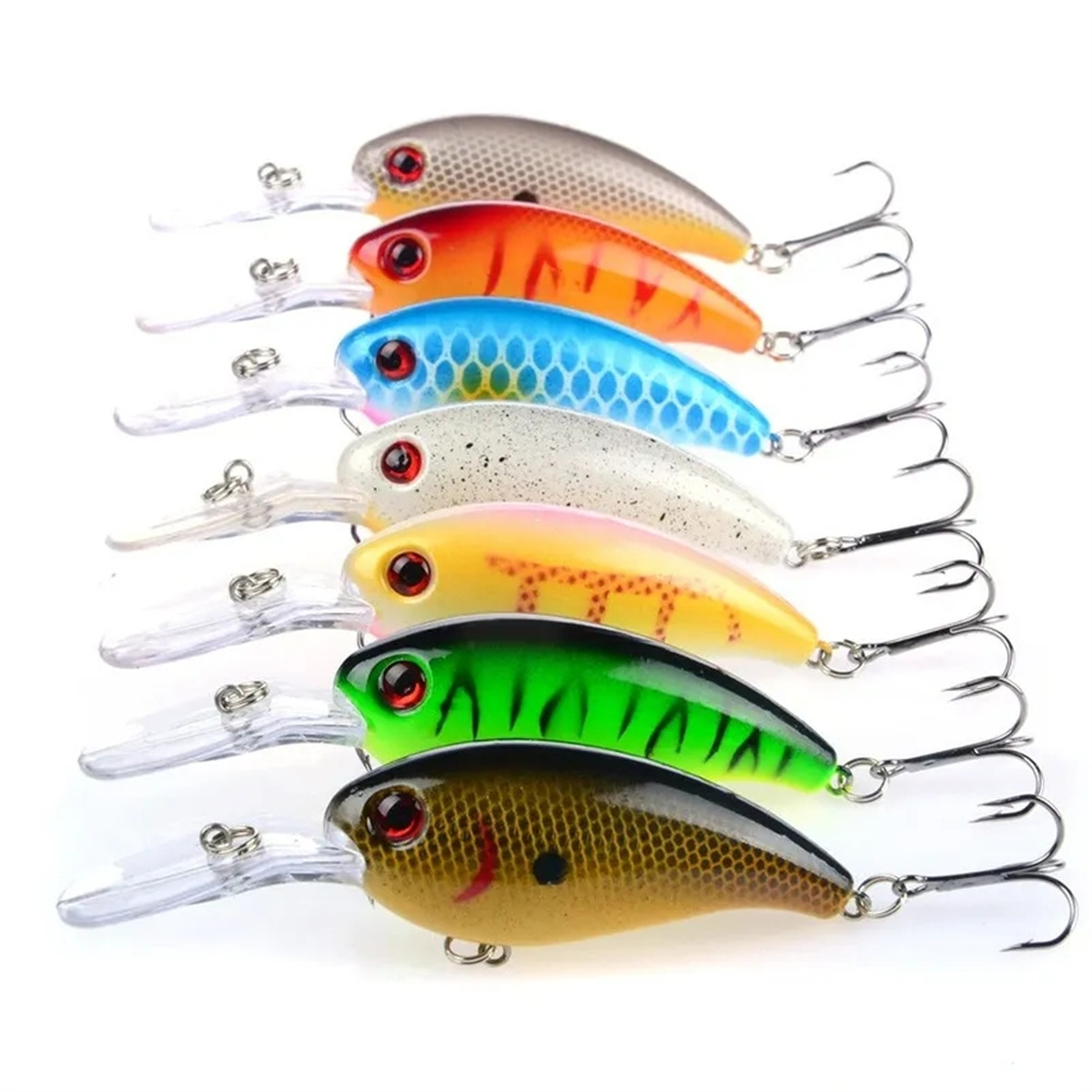 7Pcs Crankbait Fishing Lure Fl - Fishing Hook Treble incelemesi ve fiyatı