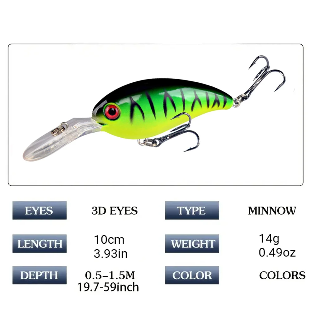 7Pcs Crankbait Fishing Lure Fl - Fishing Hook Treble incelemesi ve fiyatı
