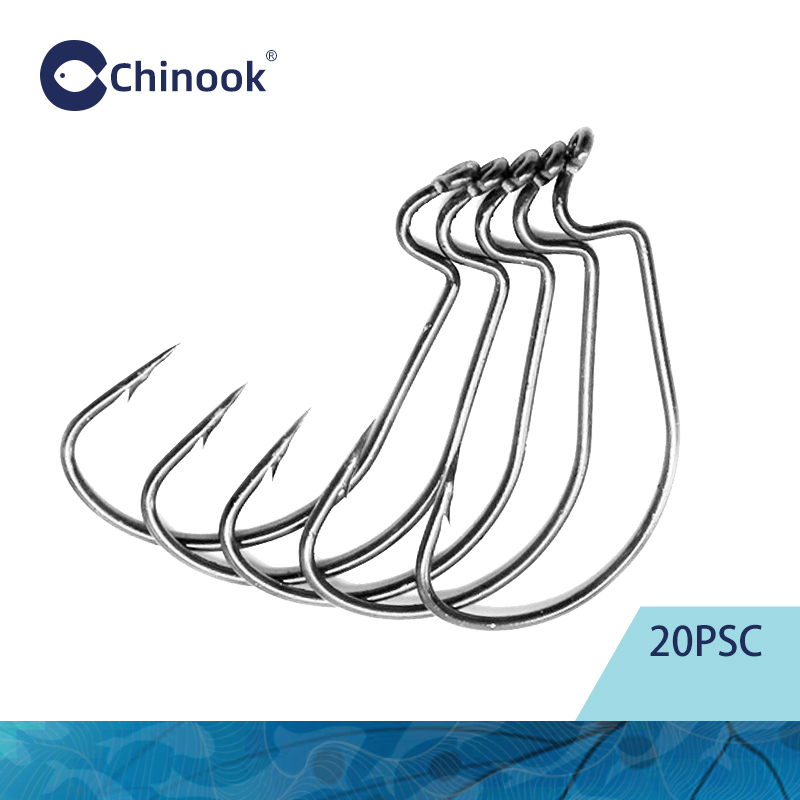 Chinook 20pcs Wide worm Texan  - Fishing Hook Barbless incelemesi ve fiyatı