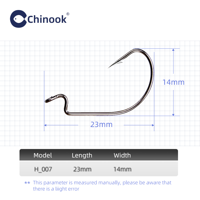 Chinook 20pcs Wide worm Texan  - Fishing Hook Barbless incelemesi ve fiyatı