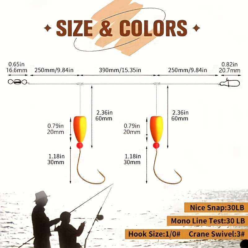 3pcs Pompano Rigs Surf Fishing - Fishing Hook Circle incelemesi ve fiyatı