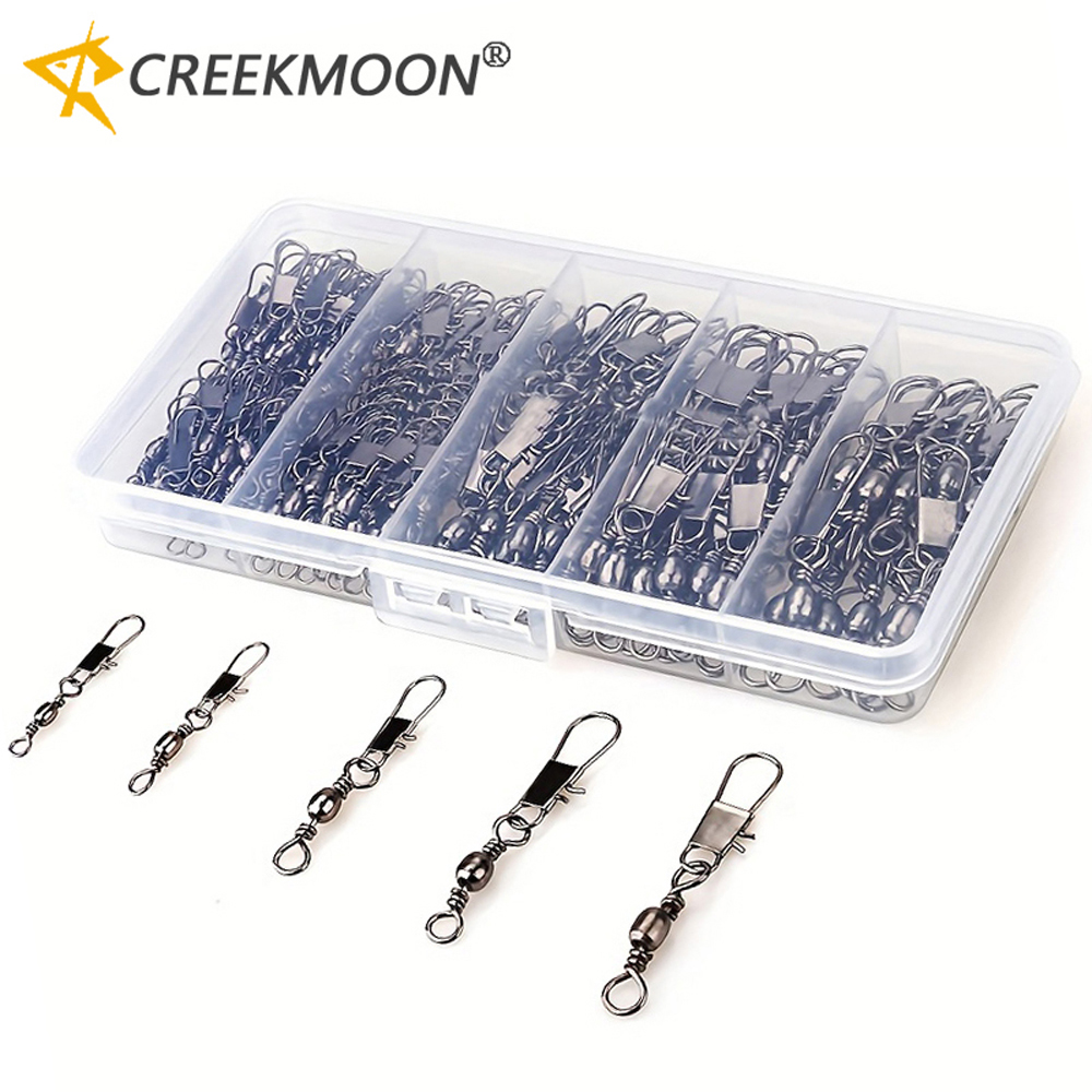 100Pcs/Lot 4#6#8#10#12# Swivel - Fishing Hook Stainless Steel incelemesi ve fiyatı