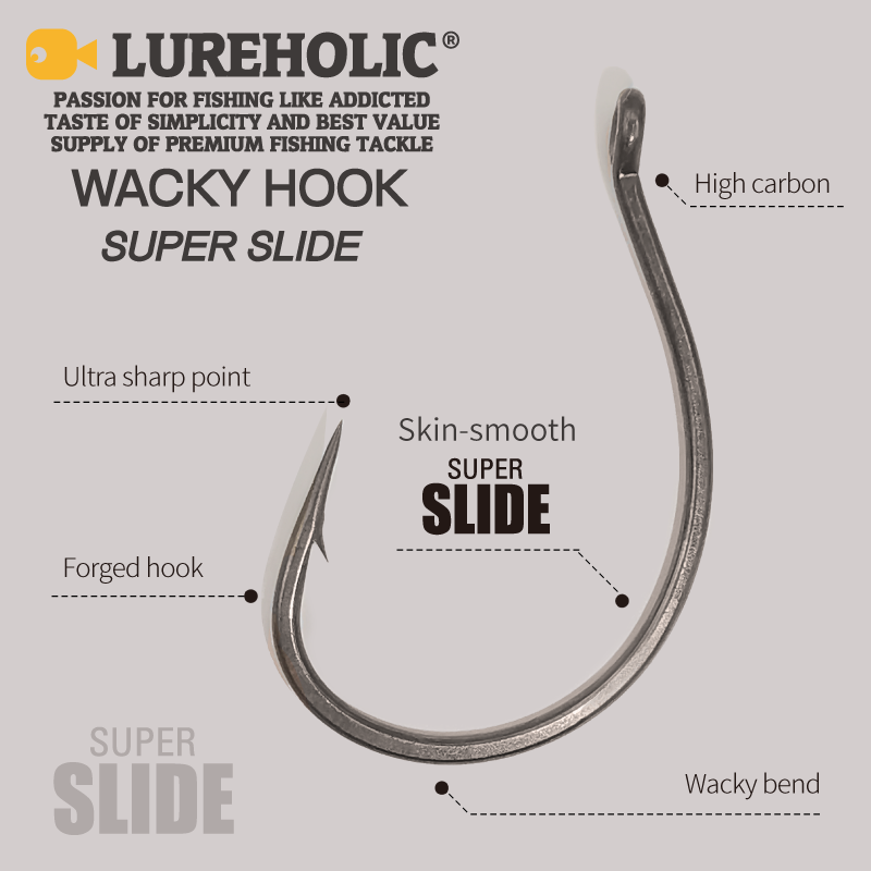 LUREHOLIC PTFE Super Slide Wac - Fishing Hook Barbless incelemesi ve fiyatı