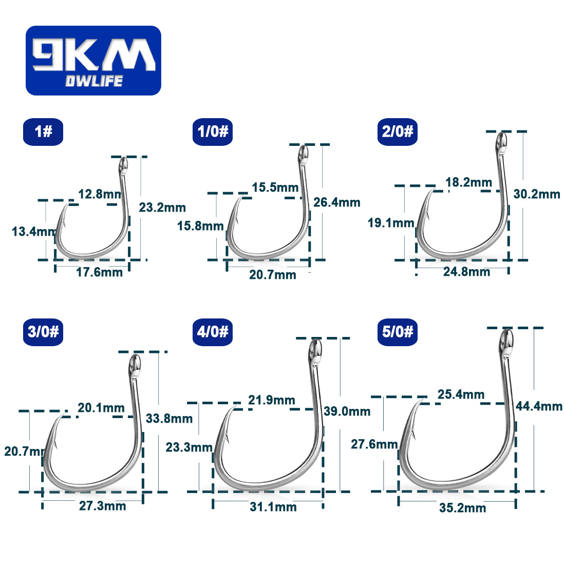 9KM Fishing Hooks Saltwater Li - Fishing Hook Circle incelemesi ve fiyatı