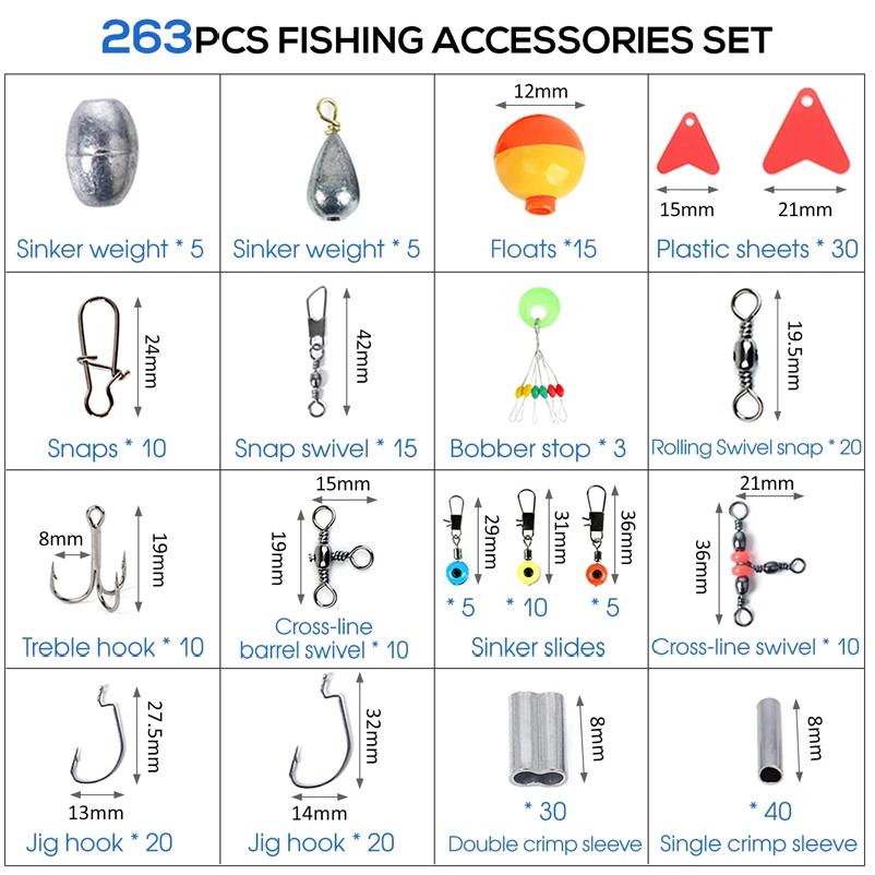 263pcs Outdoor Fishing Accesso - Fishing Hook Box incelemesi ve fiyatı
