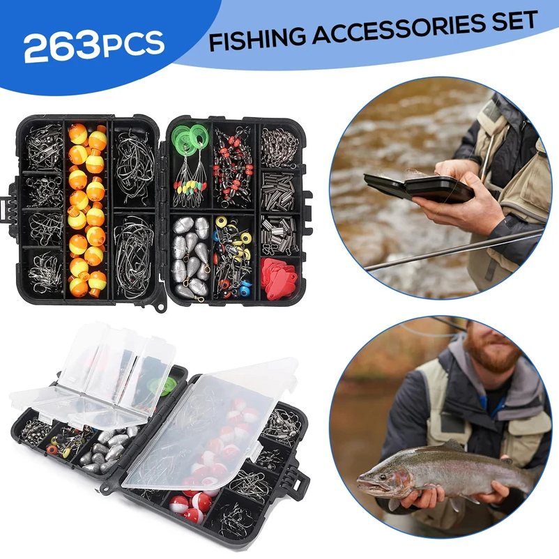 263pcs Outdoor Fishing Accesso - Fishing Hook Box incelemesi ve fiyatı