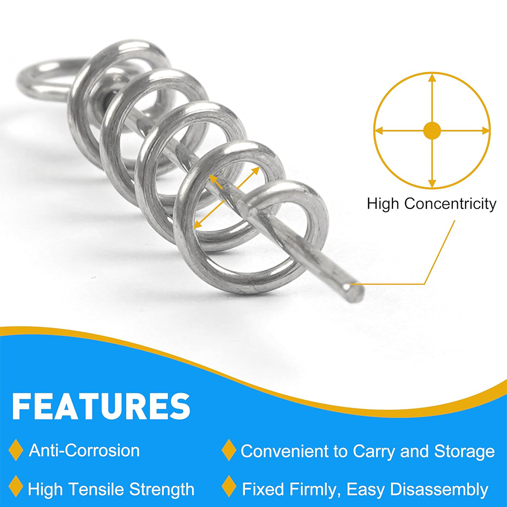 50Pcs Spring Twist Lock Fishin - Fishing Hook Box incelemesi ve fiyatı