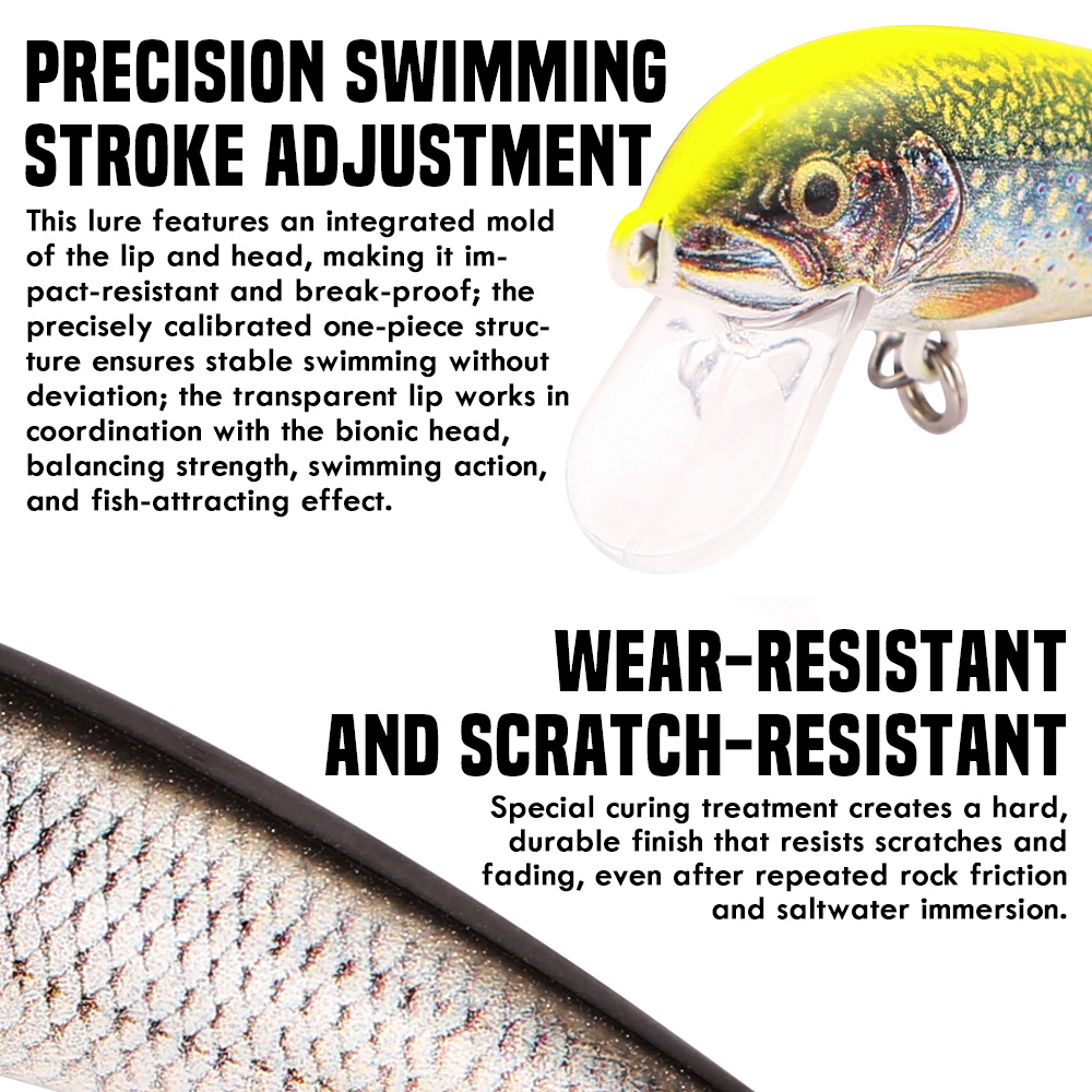 B&U Sinking Minnow Fishing Lur - Fishing Hook Treble incelemesi ve fiyatı