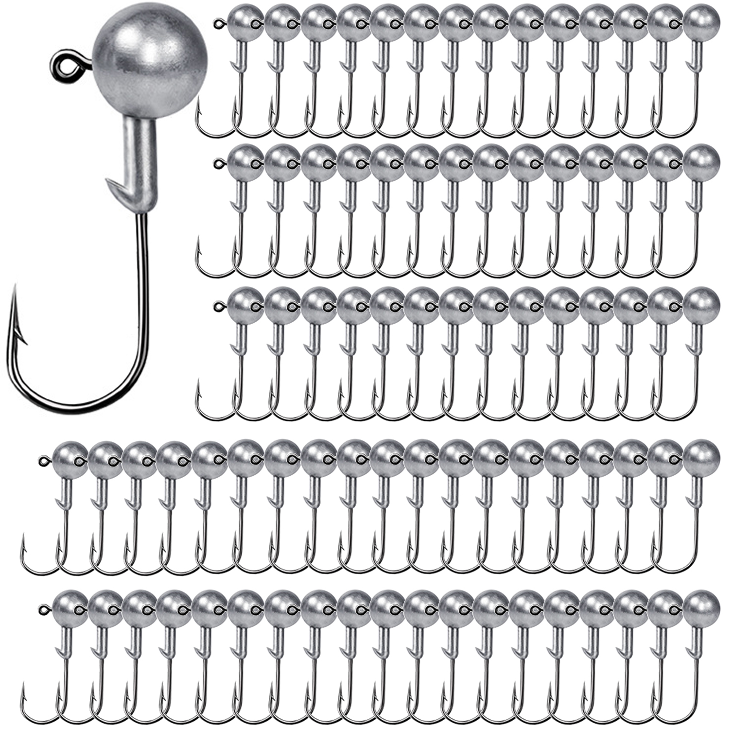 100PCS Fishing Hooks Lead Jig  - Fishing Hook Offset incelemesi ve fiyatı