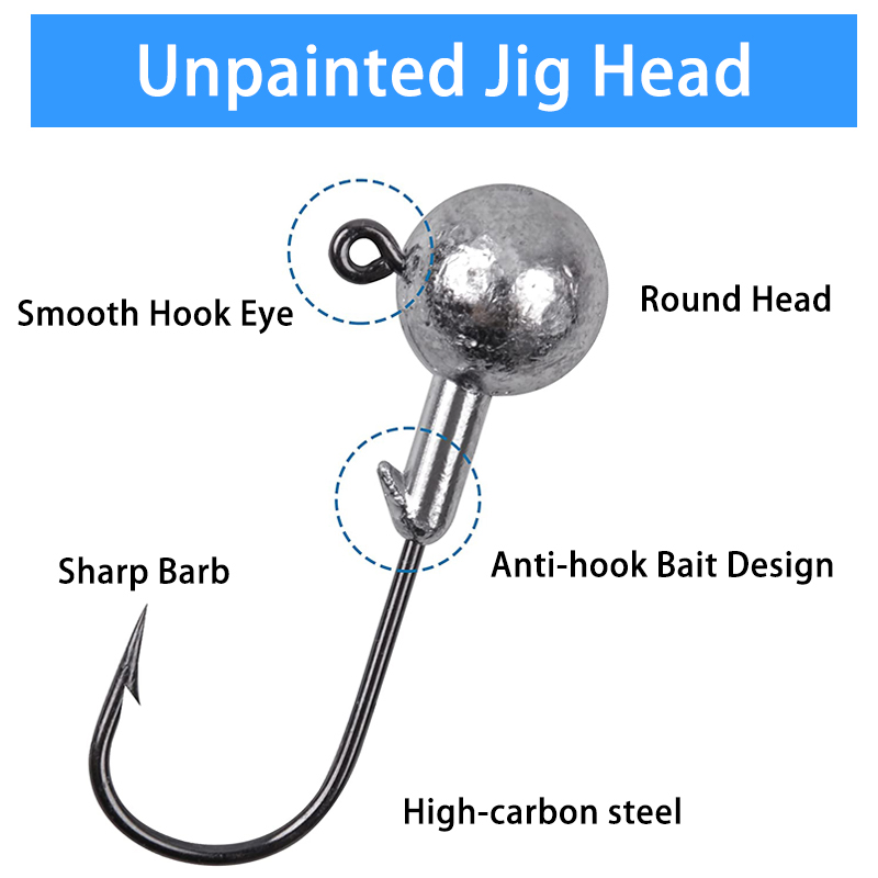 100PCS Fishing Hooks Lead Jig  - Fishing Hook Offset incelemesi ve fiyatı