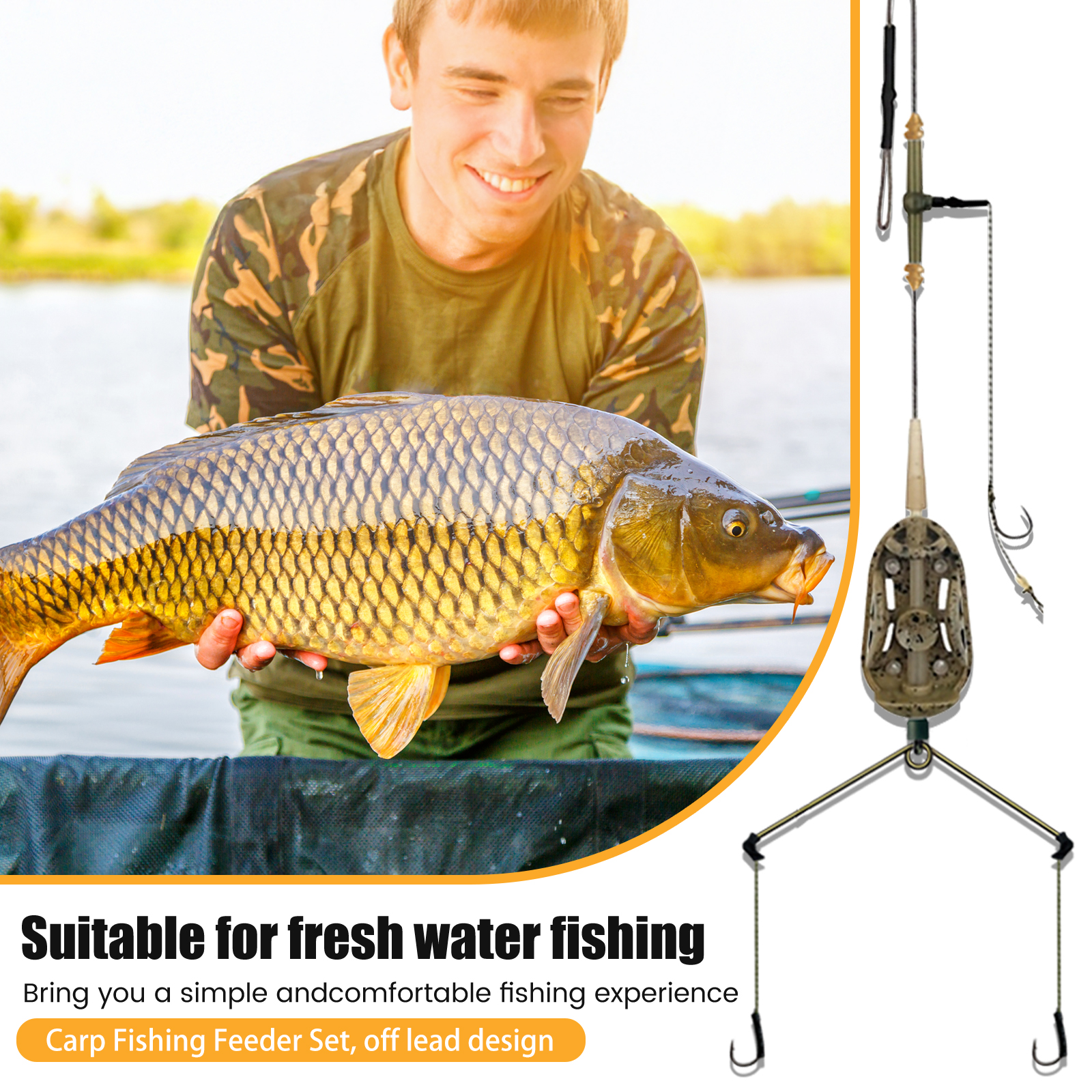 3 Hook Pre-tied Carp Hair Rigs - Fishing Hook Assortment incelemesi ve fiyatı