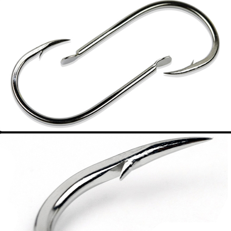 100pcs/Lot 7 Size Barbed Fishi - Fishing Hook Circle incelemesi ve fiyatı