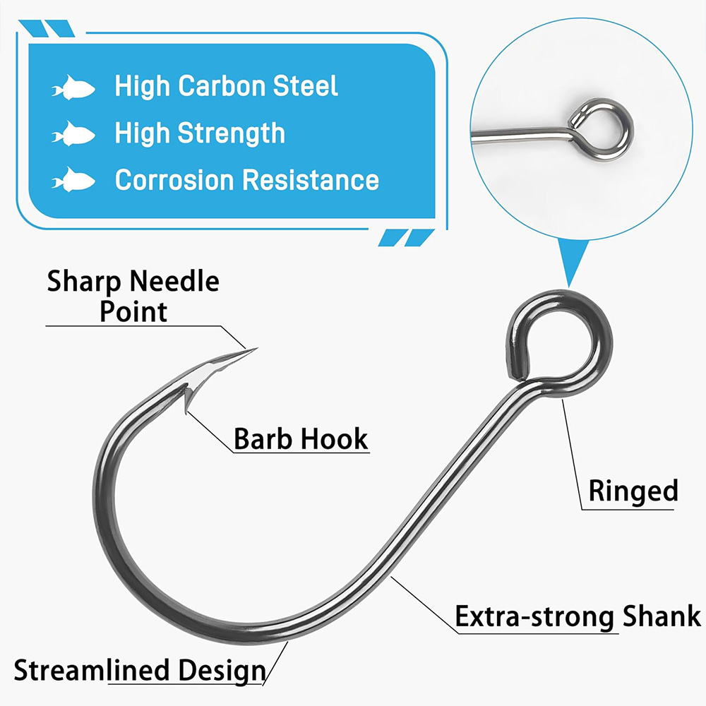 70Pcs Fishing Inline Single Ho - Fishing Hook Circle incelemesi ve fiyatı