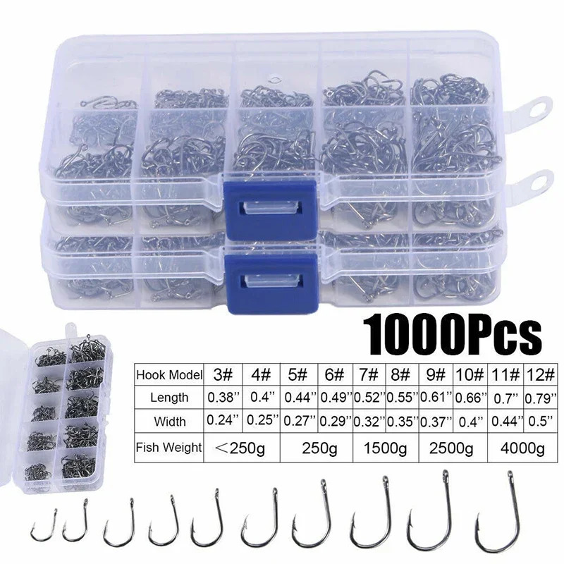 50-1600Pcs/BoxFishing Hooks Ca - Fishing Hook Assortment incelemesi ve fiyatı