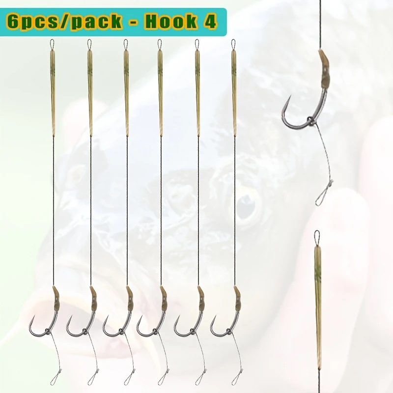 6pcs Ready Made Blow Back Hair - Fishing Hook Size incelemesi ve fiyatı