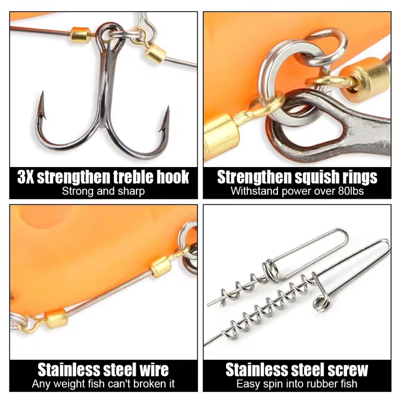 Fishing Hook Rigs Steel Leader - Fishing Hook Treble incelemesi ve fiyatı