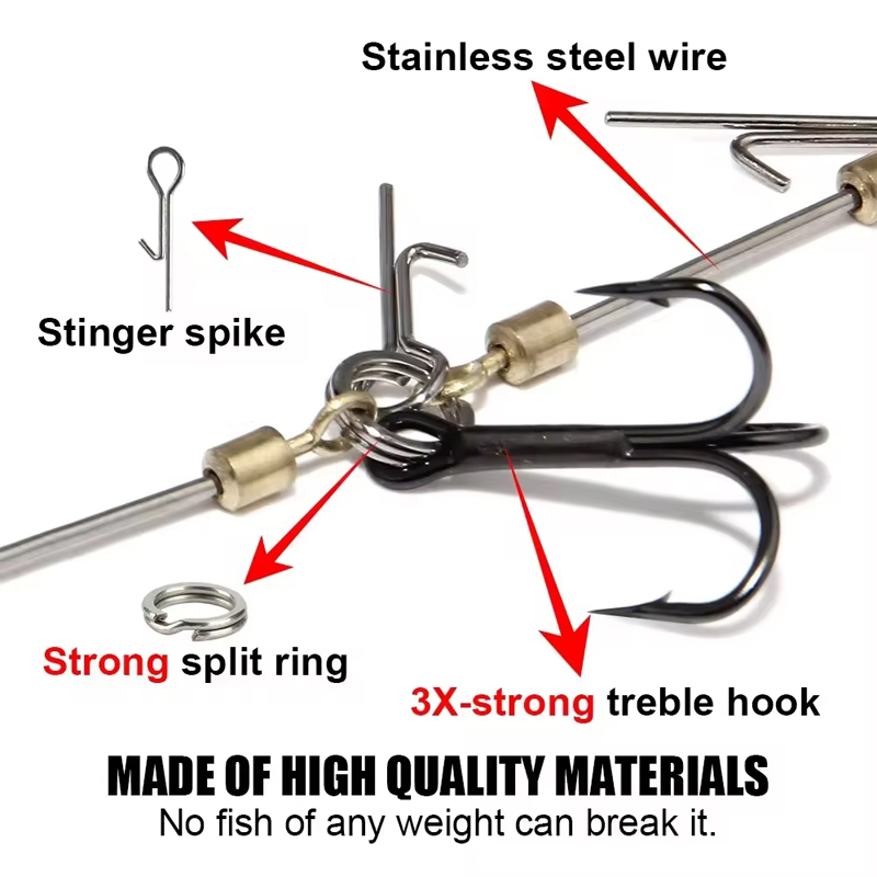 Fishing Hook Rigs Steel Leader - Fishing Hook Treble incelemesi ve fiyatı