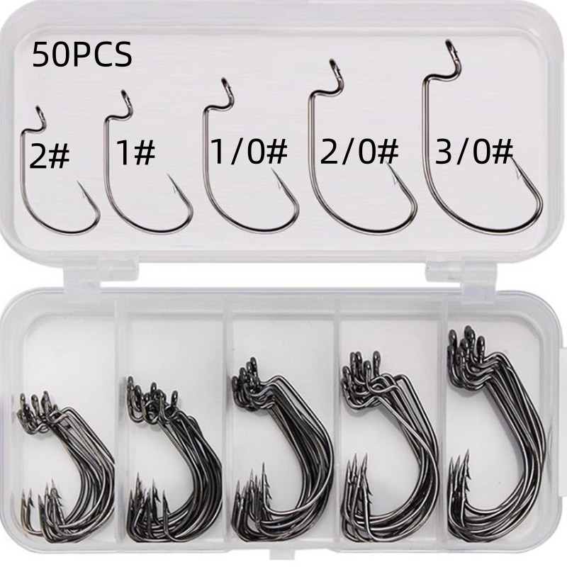 50Pcs/Box High Carbon Steel Fi - Fishing Hook Box incelemesi ve fiyatı