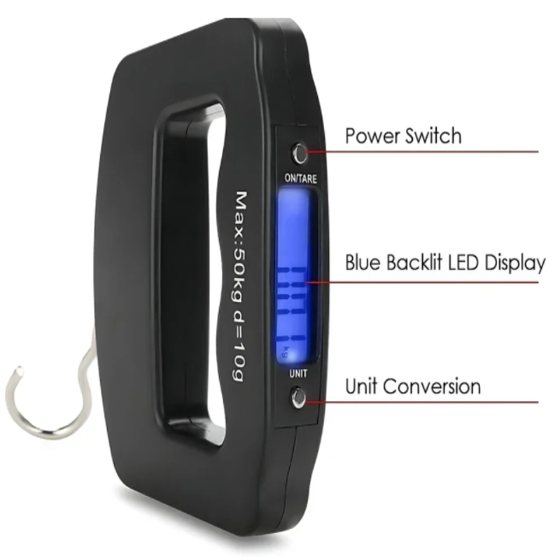 50kg/10g Travel Luggage Scale  - Fishing Hook incelemesi ve fiyatı