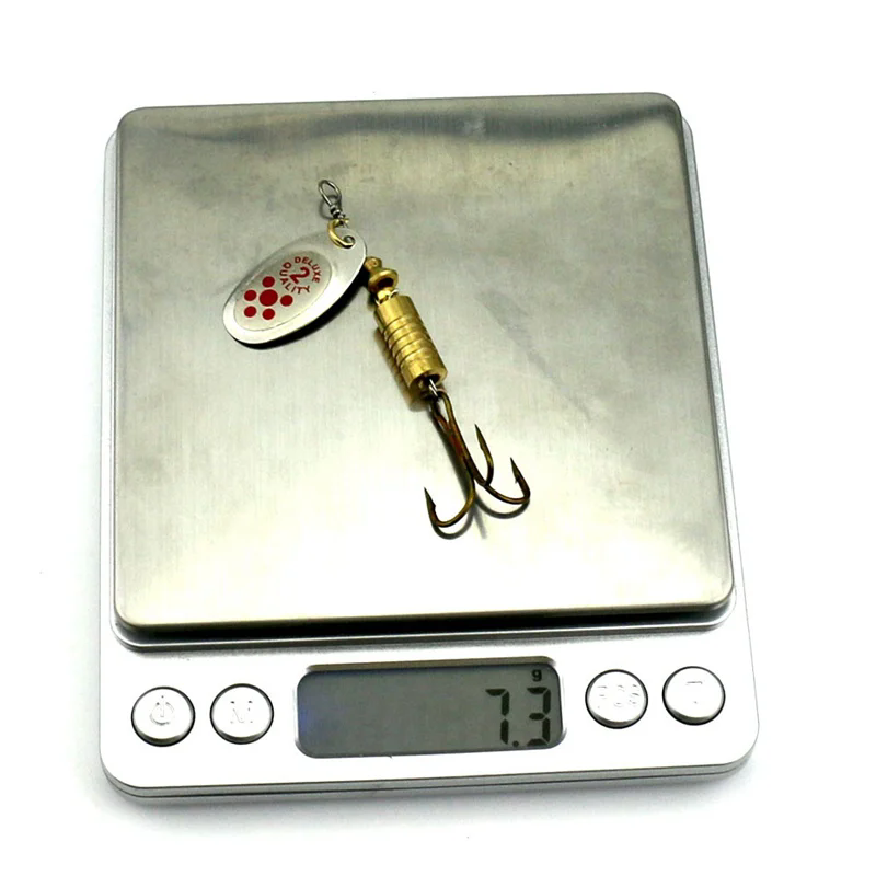 1PCS Metal Plating Spinner Bai - Fishing Hook Treble incelemesi ve fiyatı