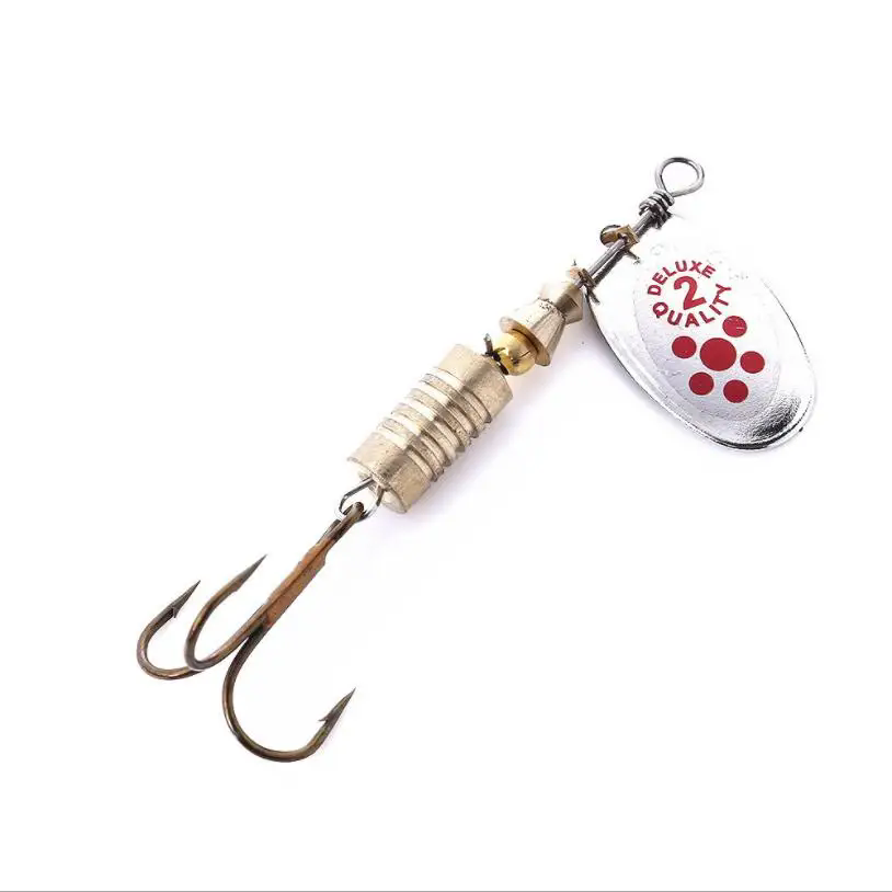 1PCS Metal Plating Spinner Bai - Fishing Hook Treble incelemesi ve fiyatı