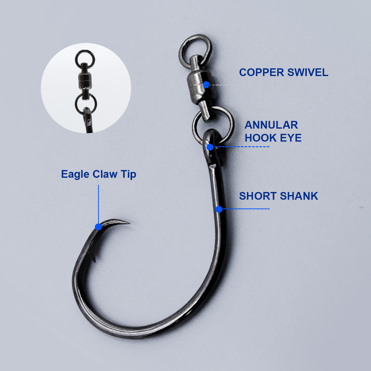 ZYZHE 3pcs/Bag Circle Hooks Wi - Fishing Hook Barbless incelemesi ve fiyatı