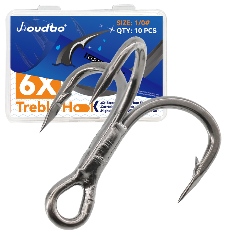 6X Fishing Treble Hook 10Pcs T - Fishing Hook Barbless incelemesi ve fiyatı