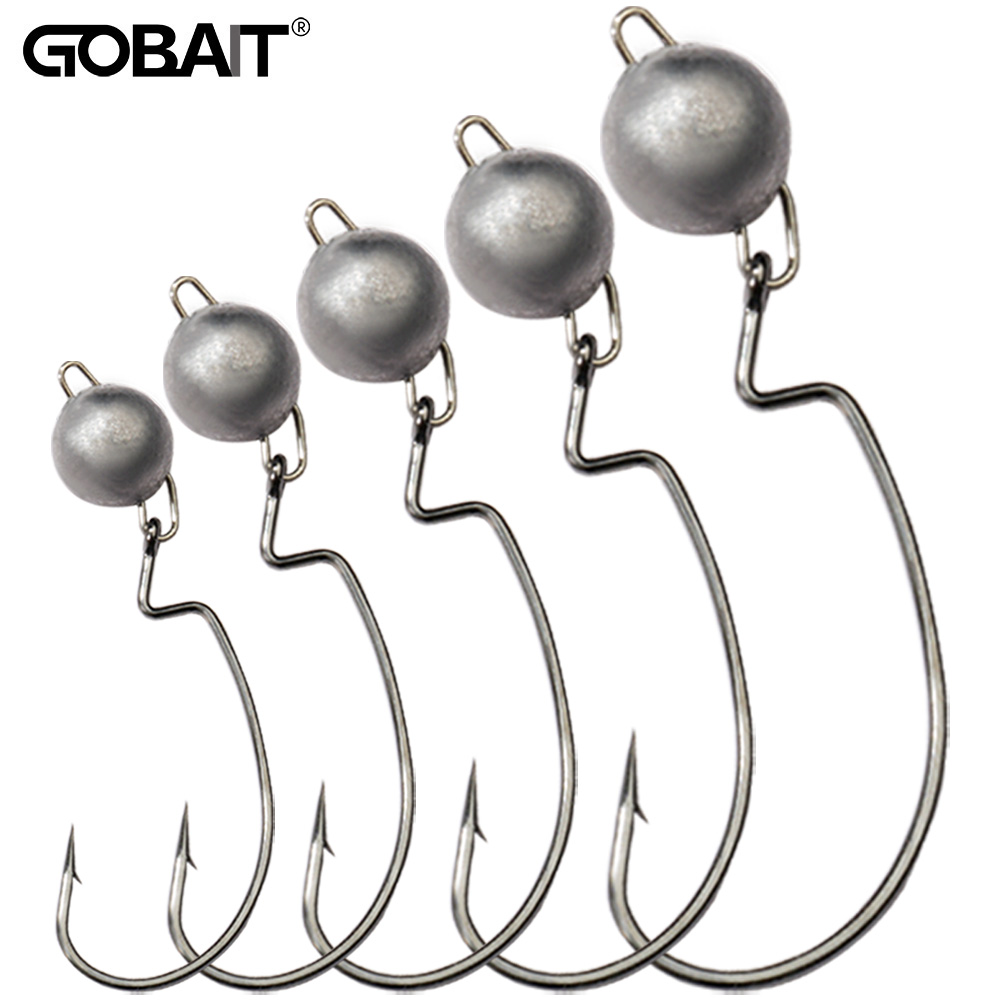 5Pcs Metal Jig Head Worm Hooks - Fishing Hook Offset incelemesi ve fiyatı