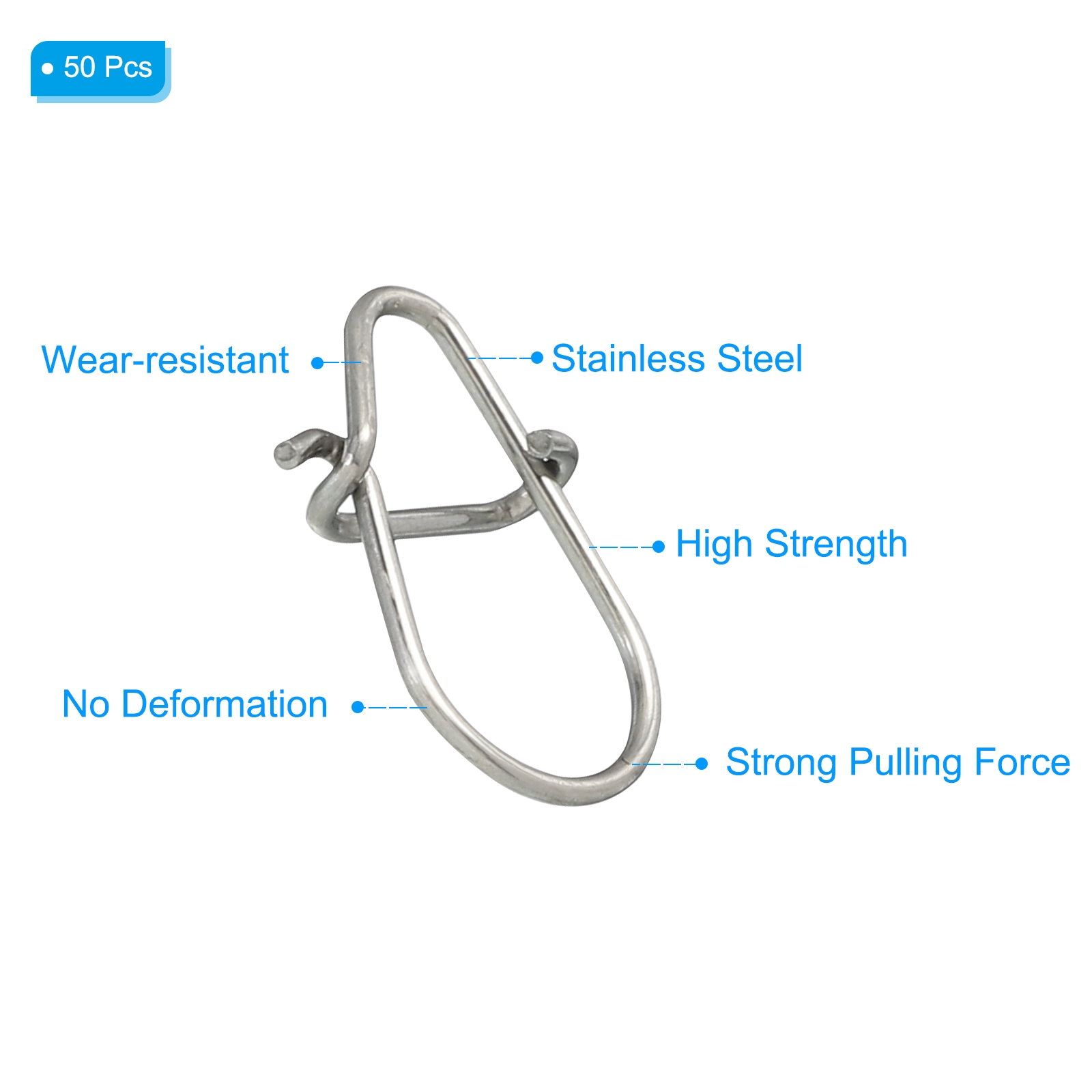 50pcs Stainless Steel Fishing  - Fishing Hook Stainless Steel incelemesi ve fiyatı