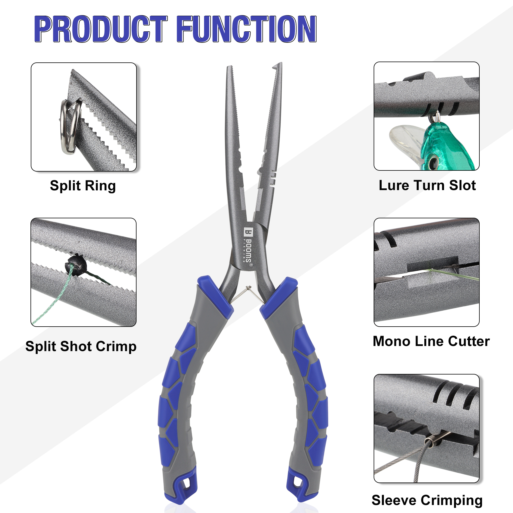 Booms Fishing 23cm Pliers and  - Fishing Hook Sharpener incelemesi ve fiyatı