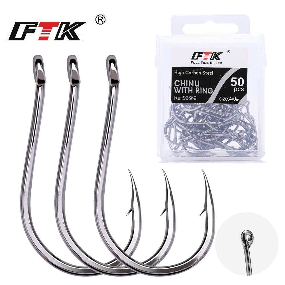 FTK 50-100Pcs/Box Fishing Hook - Fishing Hook Circle incelemesi ve fiyatı