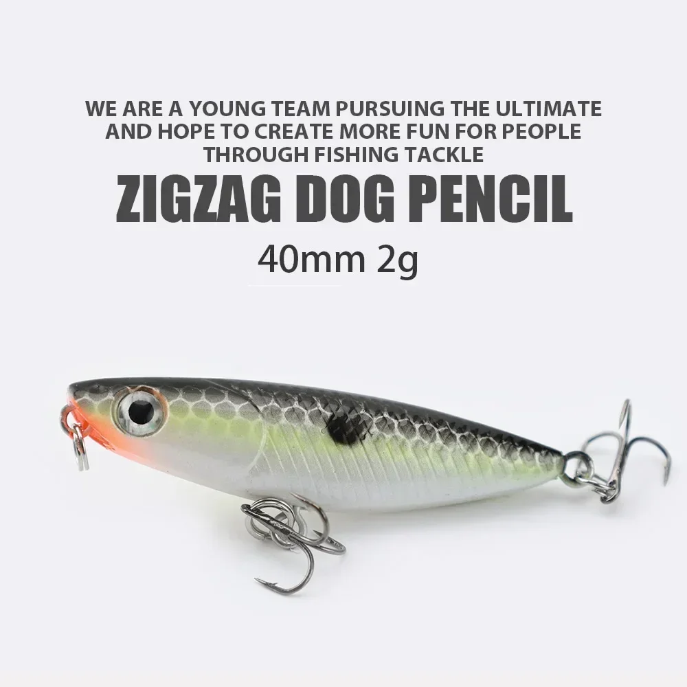 45mm 1.9g 1pcs Zigzag Dog Penc - Fishing Hook Treble incelemesi ve fiyatı