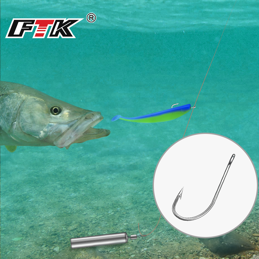 FTK Fishing Hooks 1-10#50PCS 1 - Fishing Hook Offset incelemesi ve fiyatı